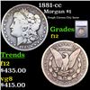 Image 1 : 1881-cc Morgan Dollar $1 Graded f12 BY SEGS