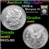 Image 1 : ***Auction Highlight*** 1898-s Morgan Dollar $1 Graded Select Unc By USCG (fc)