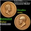 Image 1 : No Date US Mint Abraham Lincoln & James Garfield Commemorative Medal Grades Choice Unc.
