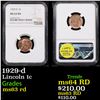 Image 1 : NGC 1929-d Lincoln Cent 1c Graded ms63 rd By NGC