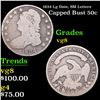 Image 1 : 1834 Lg Date, SM Letters Capped Bust Half Dollar 50c Grades vg, very good