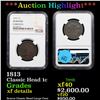 Image 1 : ***Auction Highlight*** NGC 1813 Classic Head Large Cent 1c Graded xf details BY NGC (fc)