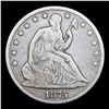 Image 2 : 1875-cc Seated Half Dollar 50c Graded vf30 BY SEGS
