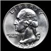 Image 2 : 1954-d Washington Quarter 25c Grades Choice+ Unc