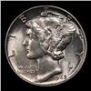 Image 2 : 1945-p Mercury Dime 10c Grades Choice Unc