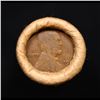 Image 2 : Mixed small cents 1c orig shotgun roll, 1916-d Wheat Cent, 1890 Indian Cent other end, Brinks Wrappe