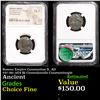 Image 1 : NGC Roman Empire Constantius II, AD 337-361 AE4 Bi Centenlonalls Constantinople Graded Choice Fine B