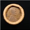 Image 2 : Mixed small cents 1c orig shotgun roll, 1918-d Wheat Cent, 1889 Indian Cent other end, Brinks Wrappe