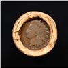 Image 3 : Mixed small cents 1c orig shotgun roll, 1918-d Wheat Cent, 1889 Indian Cent other end, Brinks Wrappe