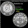 1920 Jamaica 1 Penny KM-26 Grades vf++