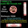 Image 1 : Shotgun Lincoln 1c roll, 2008-p 50 pcs String & Son Wrapper.