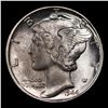 Image 2 : 1944-p Mercury Dime 10c Grades GEM+ Unc