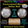 ***Auction Highlight*** 1889 & CC Uncirculated Morgan Dollar Shotgun Roll (fc)