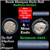 Image 1 : Buffalo Nickel Shotgun Roll in Old Bank Style 'Bell Telephone'  Wrapper 1920 &s Mint Ends