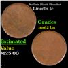 Image 1 : No Date Blank Planchet Lincoln Cent 1c Grades Select Unc BN
