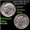 Image 1 : 1984-d Roosevelt Dime Mint Error 10c Grades Choice+ Unc