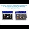 Image 1 : Group of 2 United States Mint Proof Sets 1970-1971. Containd 1970 Kennedy Half Dollar was struck in 