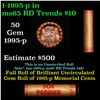 Image 1 : Shotgun Lincoln 1c roll, 1995-p 50 pcs Brandt Wrapper.