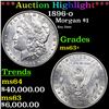 Image 1 : ***Auction Highlight*** 1896-o Morgan Dollar $1 Graded Select+ Unc By USCG (fc)
