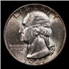 Image 2 : 1941-p Washington Quarter 25c Grades Choice Unc
