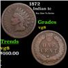 Image 1 : 1872 Indian Cent 1c Grades vg, very good