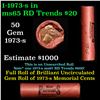 Image 1 : Shotgun Lincoln 1c roll, 1973-s 50 pcs Steel Strong Wrapper.