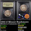 Image 1 : 1991-d Mount Rushmore Modern Commem Half Dollar 50c Graded ms70, Perfection By USCG