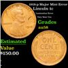 Image 1 : 1918-p Lincoln Cent Major Mint Error 1c Grades Choice AU/BU Slider