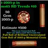 Image 1 : Shotgun Lincoln 1c roll, 2005-p 50 pcs Brandt Wrapper.