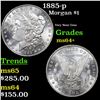 Image 1 : 1885-p Morgan Dollar $1 Grades Choice+ Unc