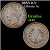 Image 1 : 1883 n/c Liberty Nickel 5c Grades xf+