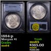 Image 1 : PCGS 1884-p Morgan Dollar $1 Graded ms64 By PCGS