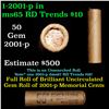 Image 1 : Shotgun Lincoln 1c roll, 2001-p 50 pcs Brandt Wrapper.