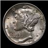 Image 2 : 1943-p Mercury Dime 10c Grades Select Unc FSB