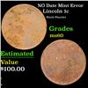 Image 1 : NO Date Lincoln Cent Mint Error 1c Grades BU