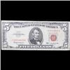 Image 2 : **Star Note** 1963 Red Seal $5 Legal Tender Note Grades vf+