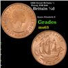 Image 1 : 1966 Great Britain 1/2 Penny KM-896 Grades Select Unc