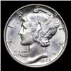 Image 2 : 1942-p Mercury Dime 10c Grades GEM Unc