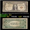 1935A $1 Silver Certificate Hawaii, Signatures of Julian & Morgenthau Grades f, fine