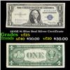 1935E $1 Blue Seal Silver Certificate Grades vf+