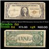 Image 1 : 1935A $1 Silver Certificate Hawaii WWII Emergency Currency Rare PC Block Grades f, fine