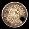 Image 2 : 1856-p Seated Liberty Half Dime 1/2 10c Grades VF Details
