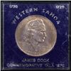 Image 2 : 1970 Western Samoa One Tala $1. Commemorative James Cook Coin.  KM#?9