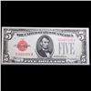 Image 2 : 1928C $5 Red Seal United States Note Grades Gem+ CU
