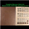 Image 1 : Complete Mercury Dime 10c Dansco book, 1934-1945. 35 coins in total