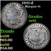 Image 1 : 1921-d Morgan Dollar $1 Grades Select AU