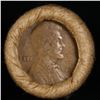 Image 2 : Mixed small cents 1c orig shotgun roll, 1919-s Wheat Cent, 1887 Indian Cent other end, Brinks Wrappe