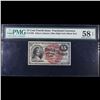 Image 2 : 1870's US Fractional Currency 15¢ Fourth Issue Fr-1269 Blue Right End Bust of Columbia Graded au58 B