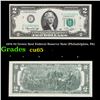1976 $2 Green Seal Federal Reserve Note (Philadelphia, PA) Grades Gem CU