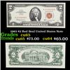 1963 $2 Red Seal United States Note Grades Gem CU